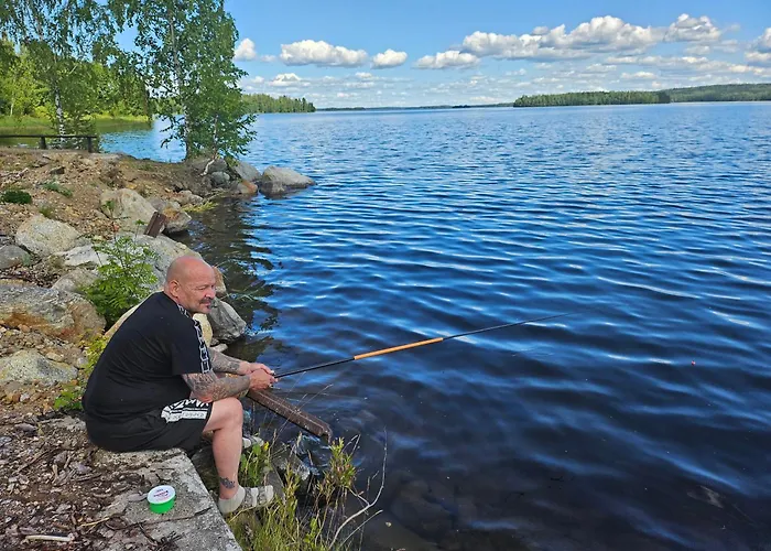度假居 Countryside Romance In Padasjoki, Sauna Maakeski
